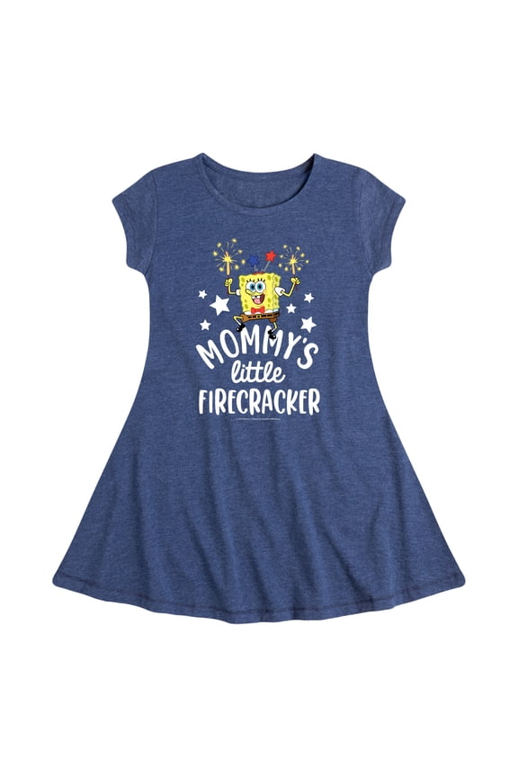 - Mommy's Little Firecracker - Toddler And Youth Girls Fit And Flare Dress