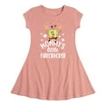 thumbnail image 1 of SpongeBob SquarePants - Mommy's Little Firecracker - Toddler And Youth Girls Fit And Flare Dress, 1 of 1