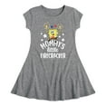 thumbnail image 1 of SpongeBob SquarePants - Mommy's Little Firecracker - Toddler And Youth Girls Fit And Flare Dress, 1 of 1
