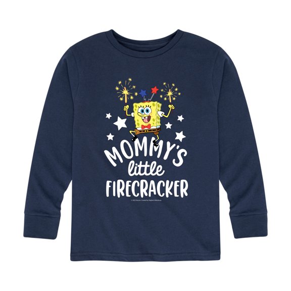 SpongeBob SquarePants - Mommy's Little Firecracker - Toddler And Youth Long Sleeve Graphic T-Shirt