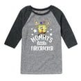 thumbnail image 1 of SpongeBob SquarePants - Mommy's Little Firecracker - Toddler And Youth Raglan Graphic T-Shirt, 1 of 6