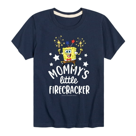 SpongeBob SquarePants - Mommy's Little Firecracker - Toddler And Youth Short Sleeve Graphic T-Shirt