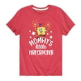 thumbnail image 1 of SpongeBob SquarePants - Mommy's Little Firecracker - Toddler And Youth Short Sleeve Graphic T-Shirt, 1 of 6