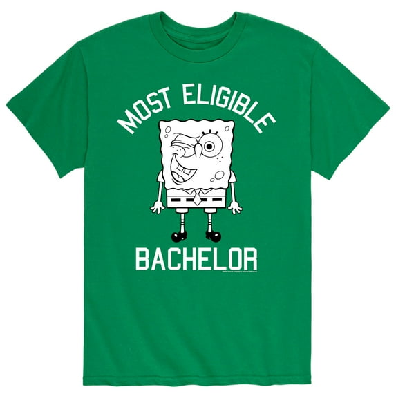 SpongeBob SquarePants - Most Eligible Bachelor - Men's Short Sleeve Graphic T-Shirt
