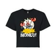 thumbnail image 1 of SpongeBob SquarePants - Mr Krabs Money - Juniors Cropped Cotton Blend T-Shirt, 1 of 6