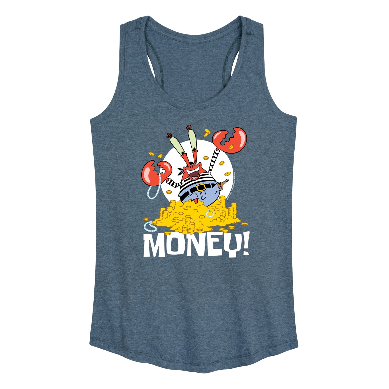 SpongeBob SquarePants - Mr. Krabs Money - Women's Racerback Tank Top ...