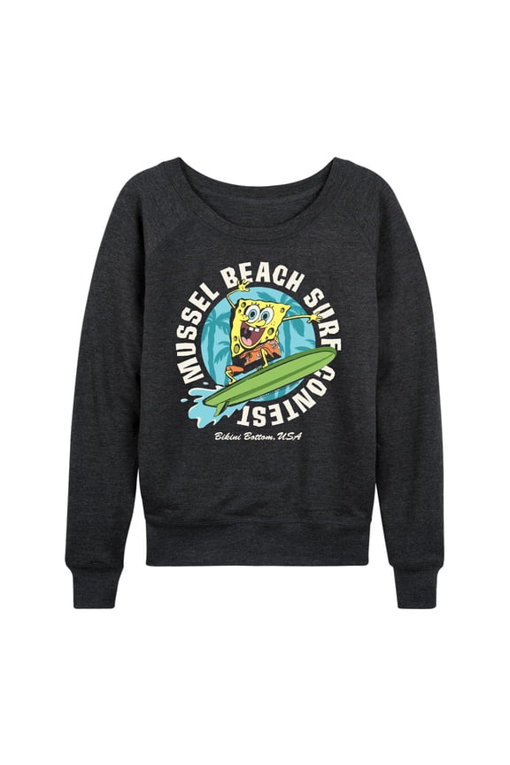 - Mussel Beach - Women's Lightweight French Terry Long Sleeve Shirt