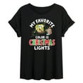 thumbnail image 1 of SpongeBob SquarePants - My Favorite Color Is Christmas Lights - Juniors Ideal Flowy Muscle T-Shirt, 1 of 6