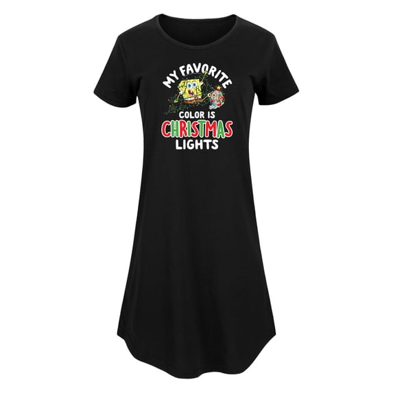 SpongeBob SquarePants - My Favorite Color Is Christmas Lights - Women's Any Way Dress