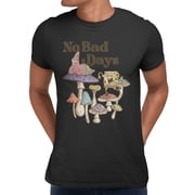 SpongeBob SquarePants No Bad Days Mushrooms Men's T Shirt Black, S-L