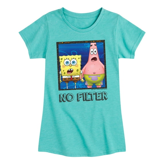 SpongeBob SquarePants - No Filter - Toddler And Youth Girls Short Sleeve T-Shirt
