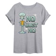 thumbnail image 1 of SpongeBob SquarePants - No Just No - Women's Oversized T-Shirt, 1 of 6