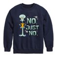 thumbnail image 1 of SpongeBob SquarePants - No Just No - Toddler & Youth Crewneck Fleece Sweatshirt, 1 of 6