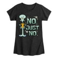 thumbnail image 1 of SpongeBob SquarePants - No Just No - Toddler & Youth Girls Short Sleeve Graphic T-Shirt, 1 of 6