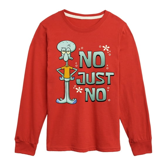 SpongeBob SquarePants - No Just No - Toddler & Youth Long Sleeve Graphic T-Shirt