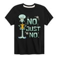 thumbnail image 1 of SpongeBob SquarePants - No Just No - Toddler & Youth Short Sleeve Graphic T-Shirt, 1 of 6