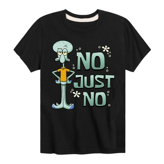 SpongeBob SquarePants - No Just No - Toddler & Youth Short Sleeve Graphic T-Shirt