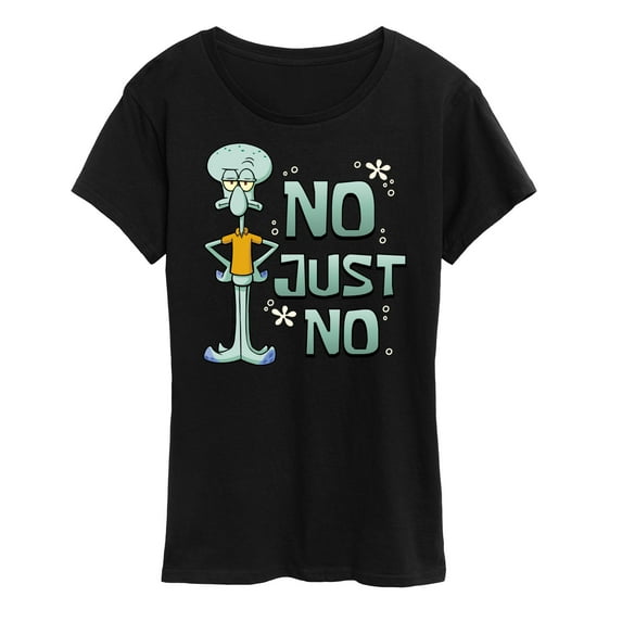 SpongeBob SquarePants - No Just No - Women's Short Sleeve Graphic T-Shirt