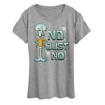 thumbnail image 1 of SpongeBob SquarePants - No Just No - Women's Short Sleeve Graphic T-Shirt, 1 of 6