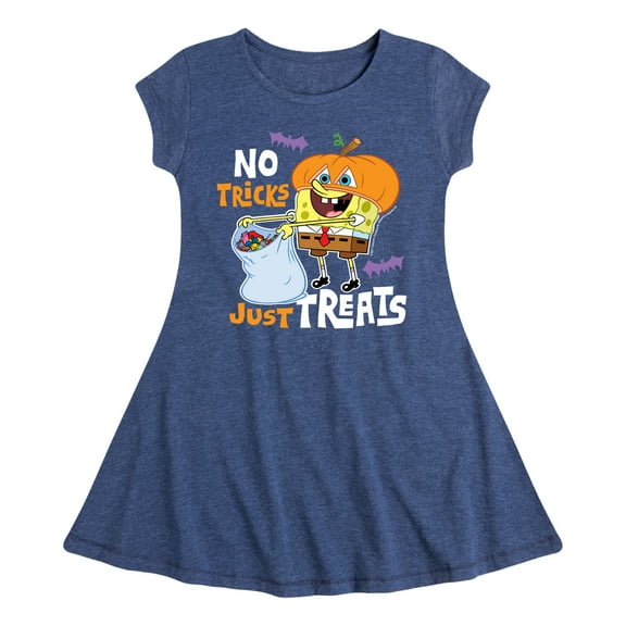 SpongeBob SquarePants - No Tricks Just Treats - Toddler And Youth Girls Fit And Flare Dress