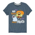 thumbnail image 1 of SpongeBob SquarePants - No Tricks Just Treats - Toddler And Youth Short Sleeve Graphic T-Shirt, 1 of 6