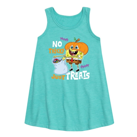 SpongeBob SquarePants - No Tricks Just Treats - Toddler and Youth Girls A-line Dress