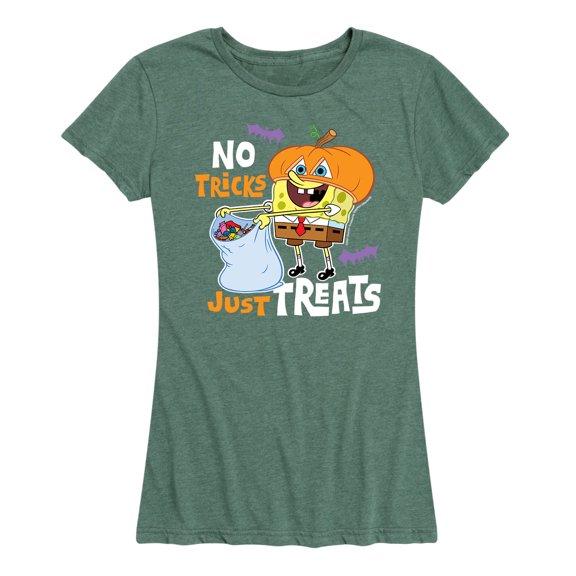 SpongeBob SquarePants - No Tricks Just Treats - Women's Short Sleeve Graphic T-Shirt