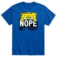 thumbnail image 1 of SpongeBob SquarePants - Nope Not Today - Men's Short Sleeve Graphic T-Shirt, 1 of 5