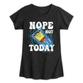 thumbnail image 1 of SpongeBob SquarePants - Nope Not Today - Toddler and Youth Girls Short Sleeve T-Shirt, 1 of 5