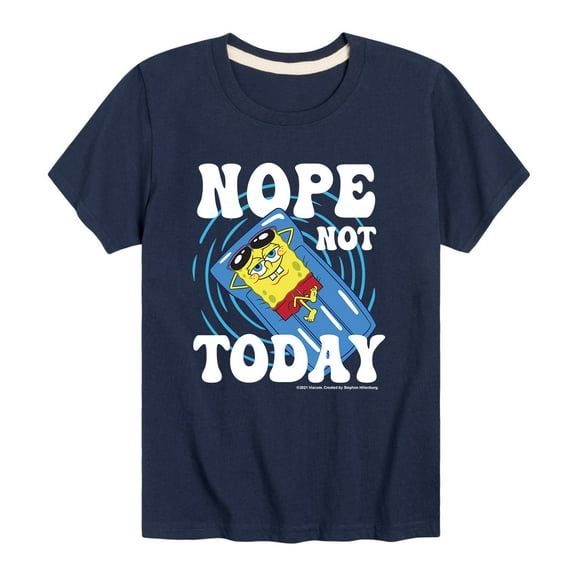 SpongeBob SquarePants - Nope Not Today - Toddler and Youth Short Sleeve T-Shirt