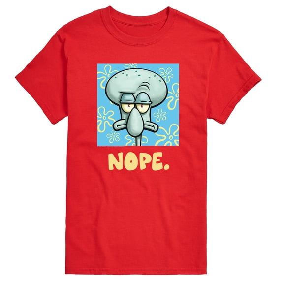 SpongeBob SquarePants - Nope Squidward - Men's Short Sleeve Graphic T-Shirt