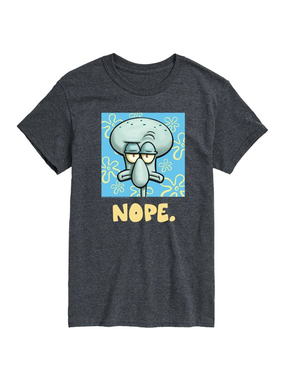- Nope Squidward Men's Short Sleeve Graphic T-Shirt
