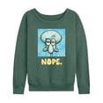 thumbnail image 1 of SpongeBob SquarePants - Nope Squidward - Women's French Terry Long Sleeve Pullover, 1 of 5