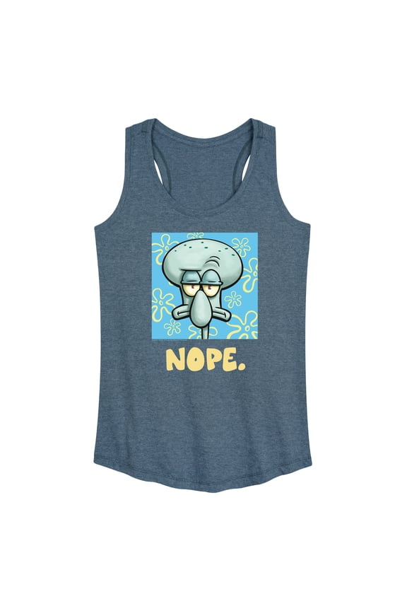 - Nope Squidward - Women's Racerback Graphic Tank