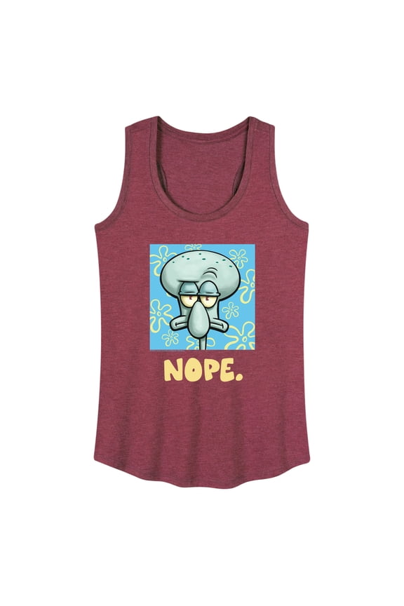 - Nope Squidward - Women's Racerback Graphic Tank