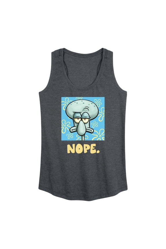 - Nope Squidward - Women's Racerback Graphic Tank