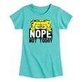 thumbnail image 1 of SpongeBob SquarePants - Not Today - Girls Short Sleeve T-Shirt, 1 of 5