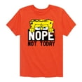 thumbnail image 1 of SpongeBob SquarePants - Not Today - Toddler And Youth Short Sleeve Graphic T-Shirt, 1 of 5
