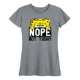 thumbnail image 1 of SpongeBob SquarePants - Not Today - Women's Short Sleeve Graphic T-Shirt, 1 of 5
