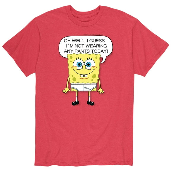 SpongeBob SquarePants - Not Wearing Any Pants - Men's Short Sleeve Graphic T-Shirt