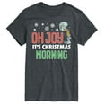 thumbnail image 1 of SpongeBob SquarePants - Oh Joy It's Christmas Morning Squidward - Men's Short Sleeve Graphic T-Shirt, 1 of 6
