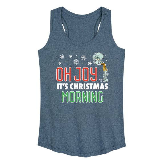 SpongeBob SquarePants - Oh Joy It's Christmas Morning - Women's Racerback Tank Top