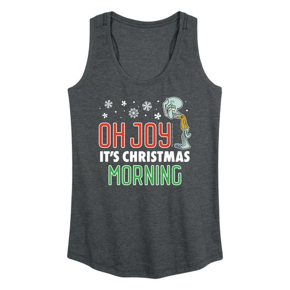 SpongeBob SquarePants - Oh Joy It's Christmas Morning - Women's Racerback Tank Top