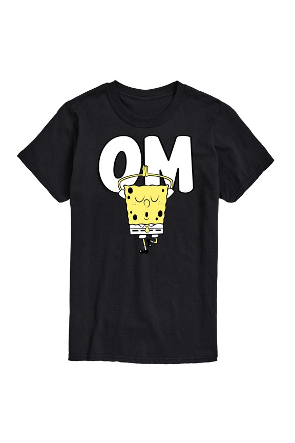 - Om Yoga Spongebob - Men's Short Sleeve Graphic T-Shirt