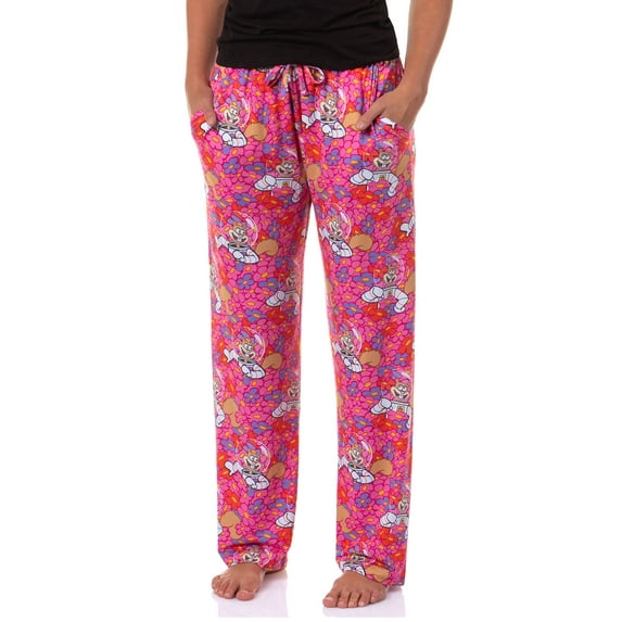 SpongeBob SquarePants Pajama Pants Women's Flowers For Sandy Cheeks Sleep Lounge Bottoms