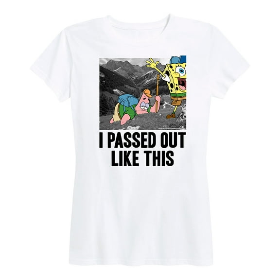 SpongeBob SquarePants - Passed Out - Women's Short Sleeve Graphic T-Shirt