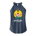 thumbnail image 1 of SpongeBob SquarePants - Patrick It's Lit - Juniors High Neck Tank Top, 1 of 6