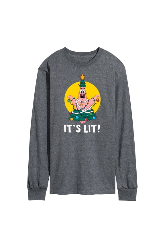 - Patrick It's Lit - Men's Long Sleeve T-Shirt