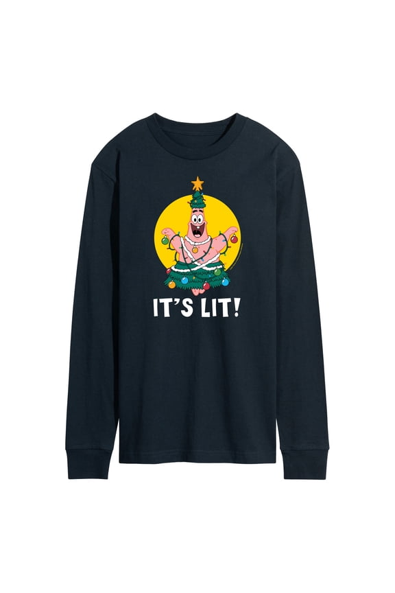 - Patrick It's Lit - Men's Long Sleeve T-Shirt