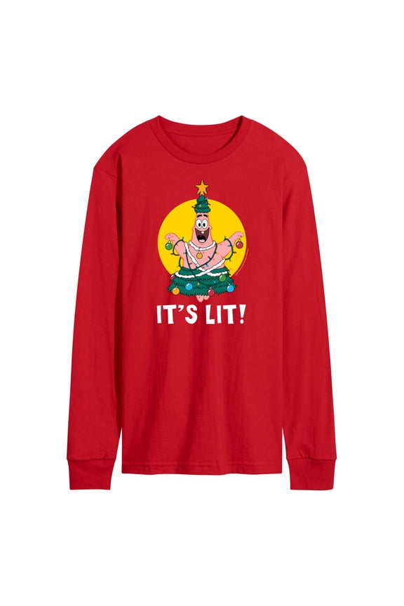 - Patrick It's Lit - Men's Long Sleeve T-Shirt